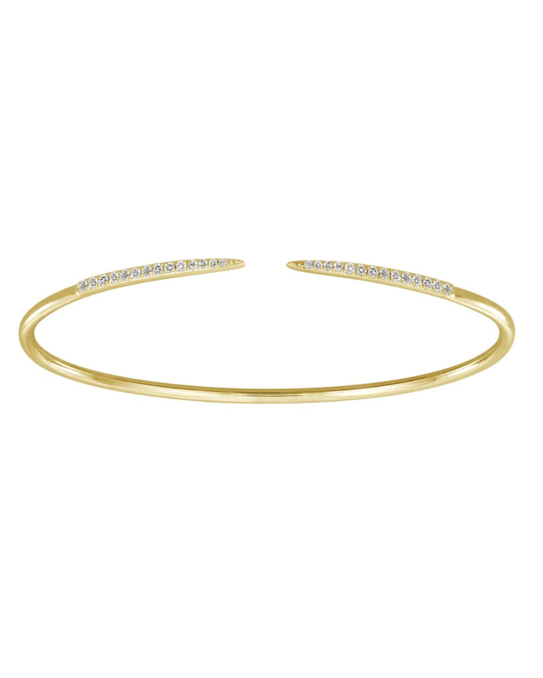 Diamonds Claw Bangle Cuff