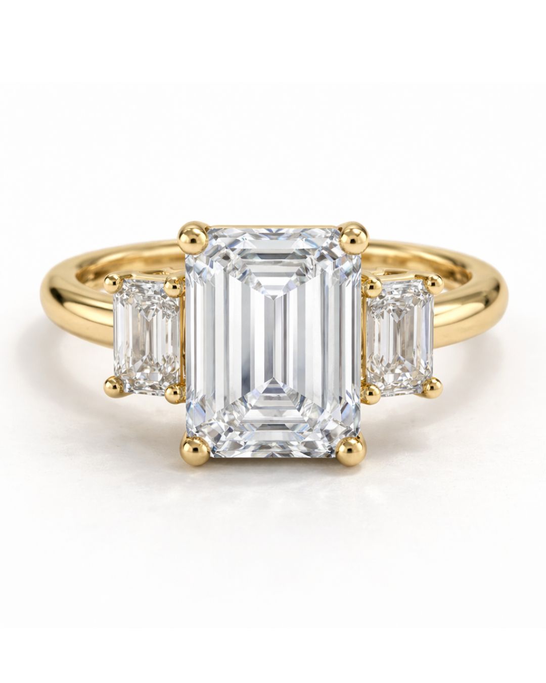 Trinity Emerald Ring