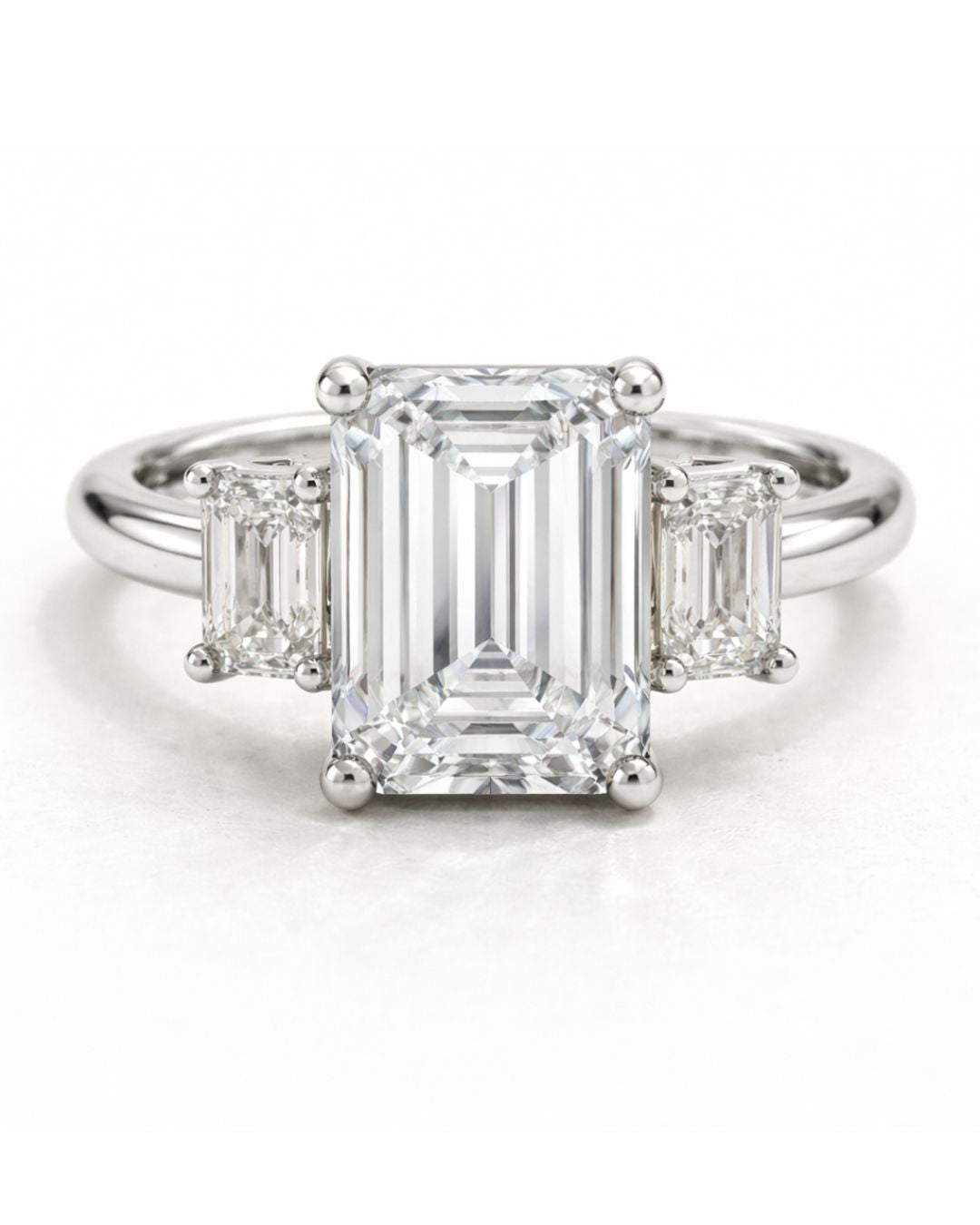 Trinity Emerald Ring