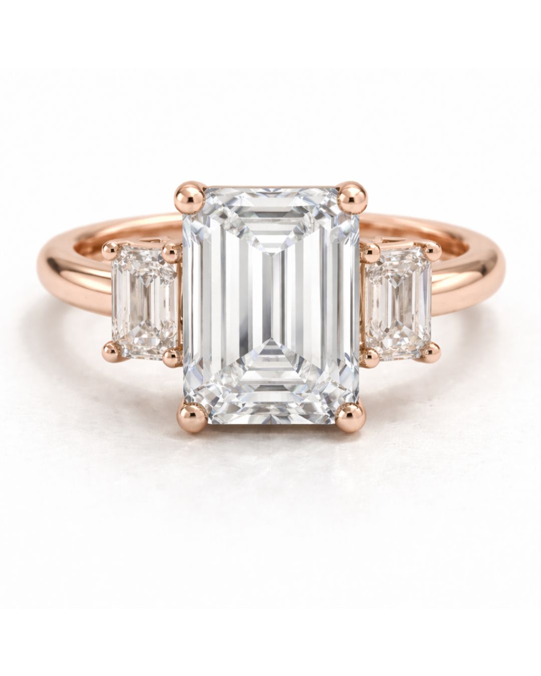 Trinity Emerald Ring