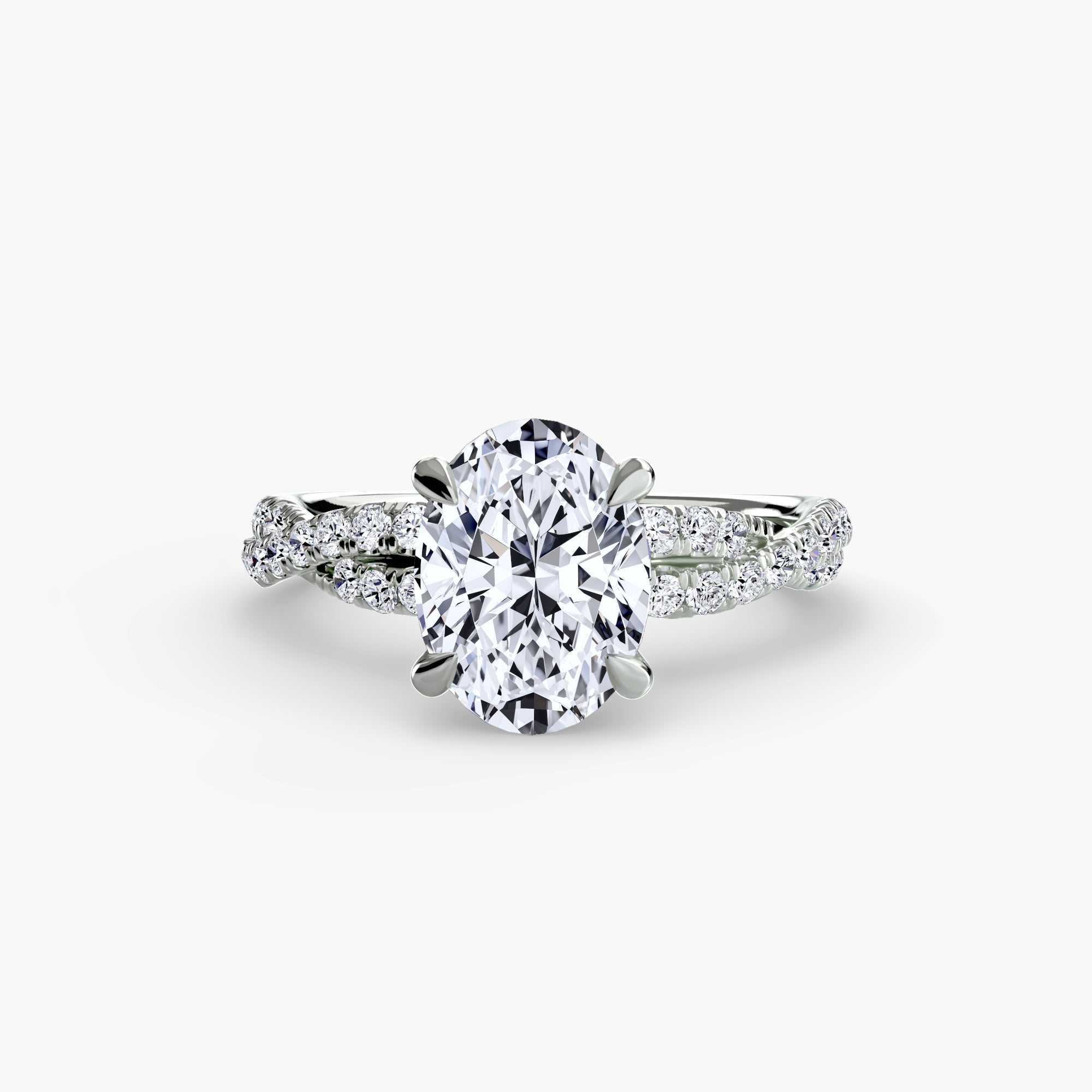 The Twisted Pavé Solitaire